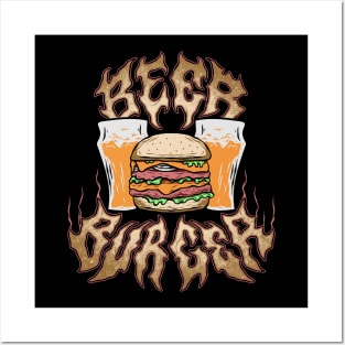 BEER BURGER Posters and Art
